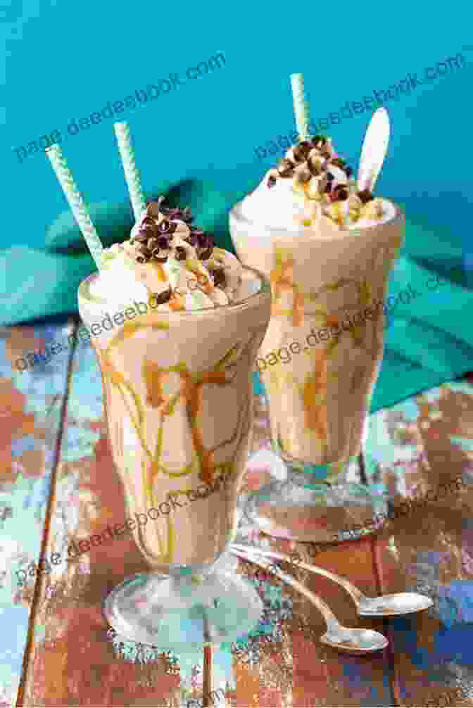 A Coffee And Caramel Milkshake Topped With A Tiny Chalkboard And Ruler Milkshakes With Maria Mitchell (Time Hop Sweets Shop)