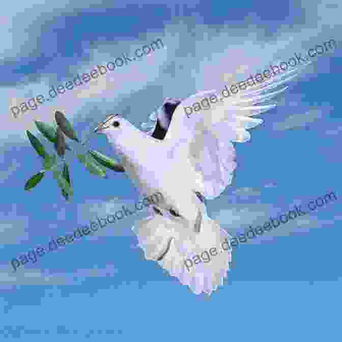 A Dove With An Olive Branch In Its Mouth, Symbolizing Peace. Searching For Peace: A Memoir Of Israel