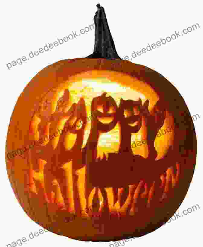 A Jack O' Lantern With The Words 'Happy Halloween' Carved Into It In The Spirit Of Halloween: A Chap E Of Poetry