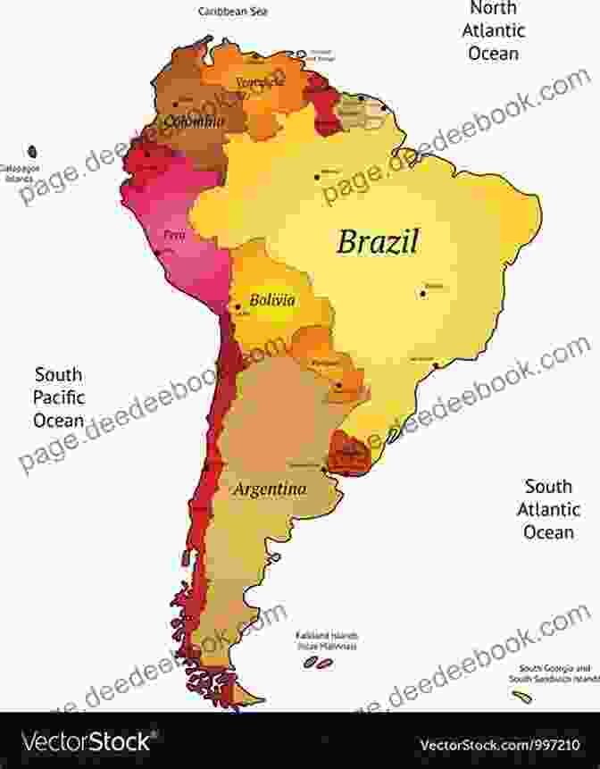 A Map Of Latin America, Highlighting Its Major Countries And Cities. All I Really Need To Know I Learned In Latin America