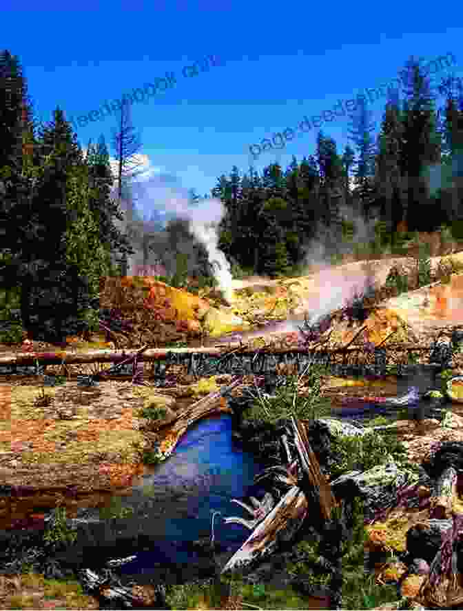 A Volcanic Landscape In Lassen Volcanic National Park, Featuring Steaming Fumaroles, Bubbling Mud Pots, And Rugged Mountains Great American Wilderness: Touring The National Parks Of California