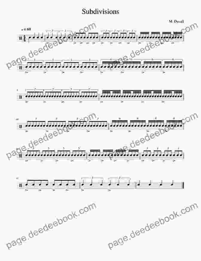 Drummer Playing Simultaneous Subdivisions With Different Rhythms On Different Drum Parts Advanced Rhythmic Concepts For The Modern Drummer: Volume 1 Subdivisions And Groupings