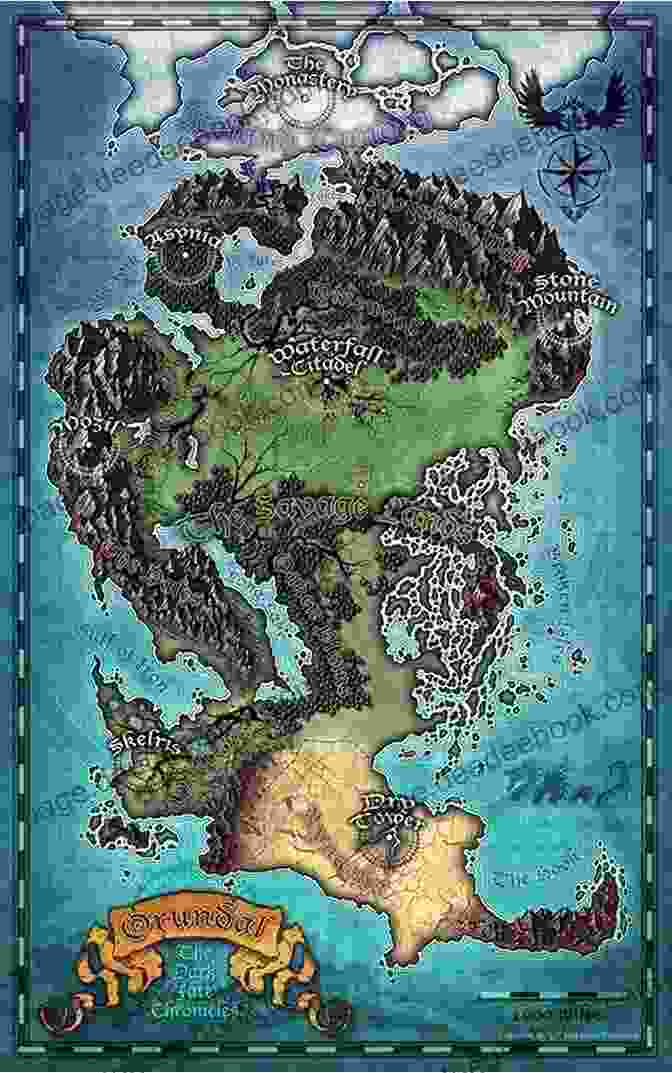 Map Of The Fantastical Realm, Showcasing Its Diverse Regions And Prominent Landmarks. The Right Road (Adventures Of The Realm 1)