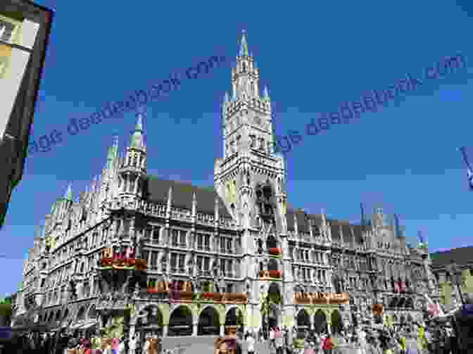 Marienplatz, Munich's Central Square, With The Neues Rathaus (New Town Hall) In The Background. Munich Travel Guide: With 100 Landscape Photos