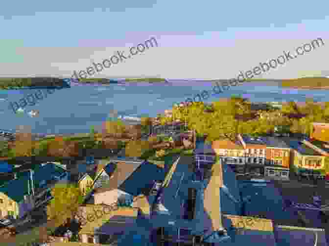 View Of Bar Harbor With Historic Buildings And Boats In The Harbor Secrets In Bar Harbor (A Mount Desert Island 1)